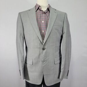 Calvin Klein MALBIN Men's Sport Coat Blazer Two Button Gray Wool XSLIM‎ 42R NEW